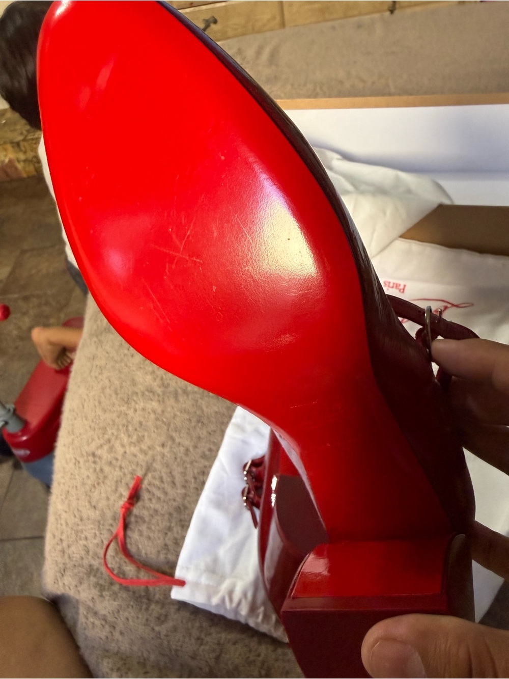 Christian Louboutin Red Shoe Box with Branded Label new and dust bags - Picture 9 of 12